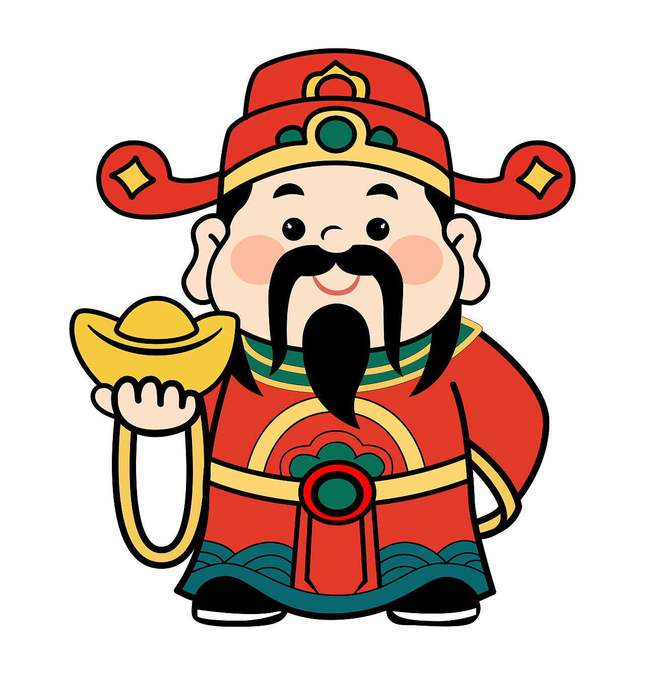 听说最近流行画财神（图ZNDAzMzU3NTgw） - 创作习作 - 站酷设计师丁羽丶原创素材 - 站酷ZCOOL