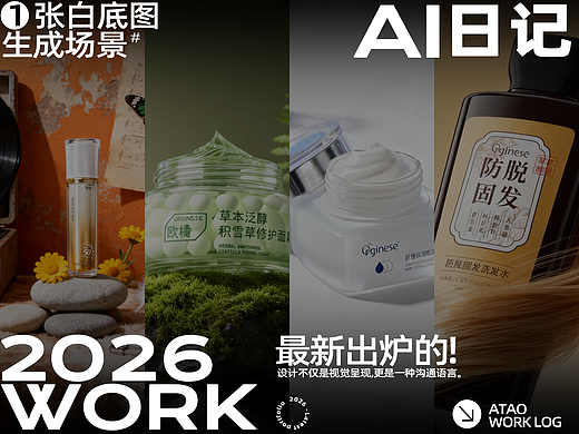 AiGC案例测试丨白底产出美妆个护场景