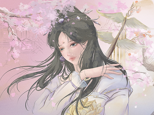 今日美女子|桃花深处有美人