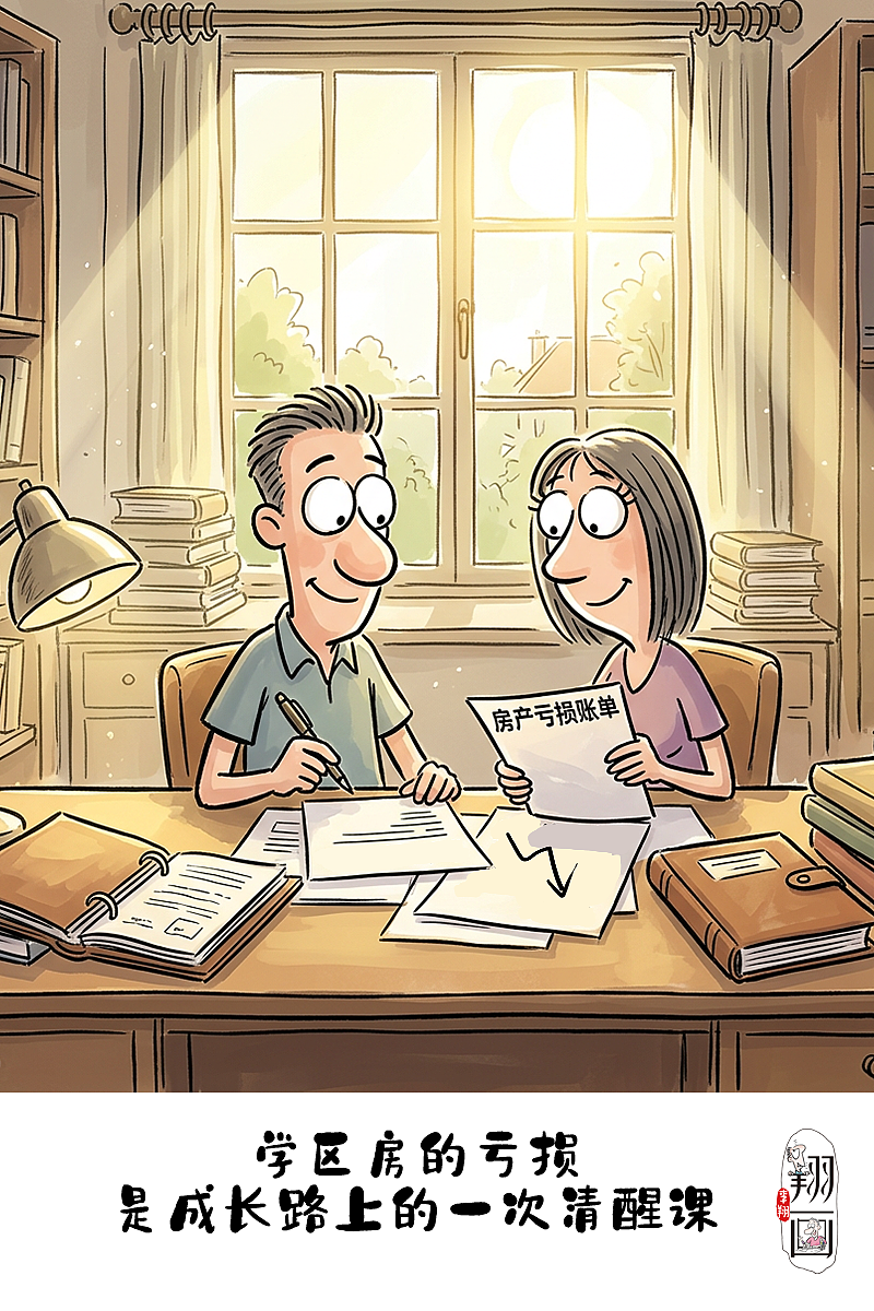 漫画教育清醒：学区房跌下神坛，教育回归本心（图ZNDAzMzgzNDYw） - 中/长篇漫画 - 站酷设计师huashuoshi原创素材 - 站酷ZCOOL