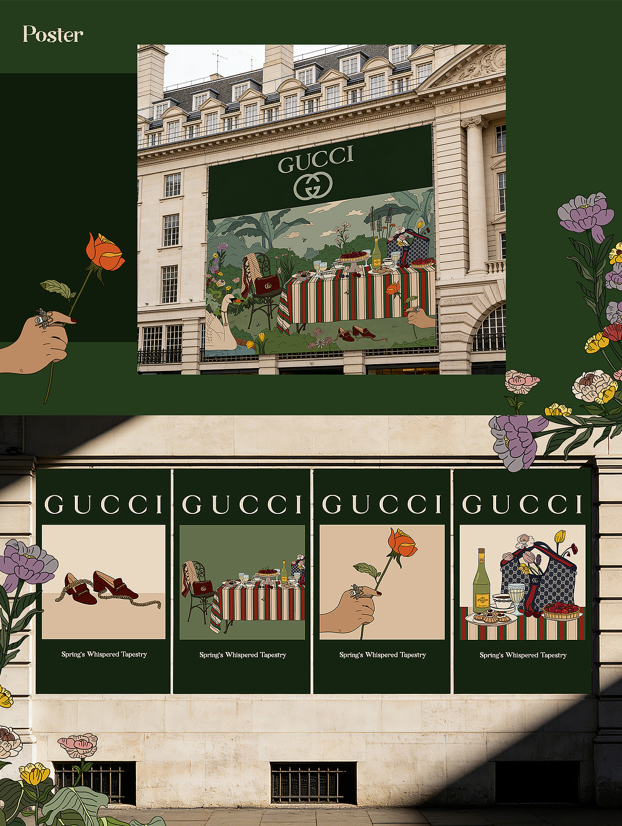 GUCCI插画创作（图ZNDAzMzkwOTUy） - 商业插画 - 站酷设计师HollyHe原创素材 - 站酷ZCOOL