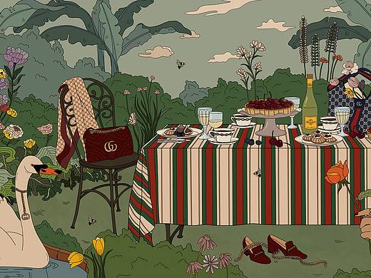 GUCCI插画创作