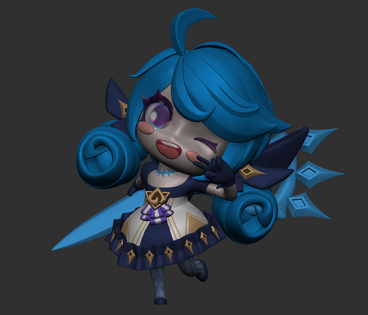 潮玩ip雕刻练习小小格温+近期其他练习（图ZNDAzMzkzODQw） - 人物/生物 - 站酷设计师芝士雪豹瑞克五原创素材 - 站酷ZCOOL