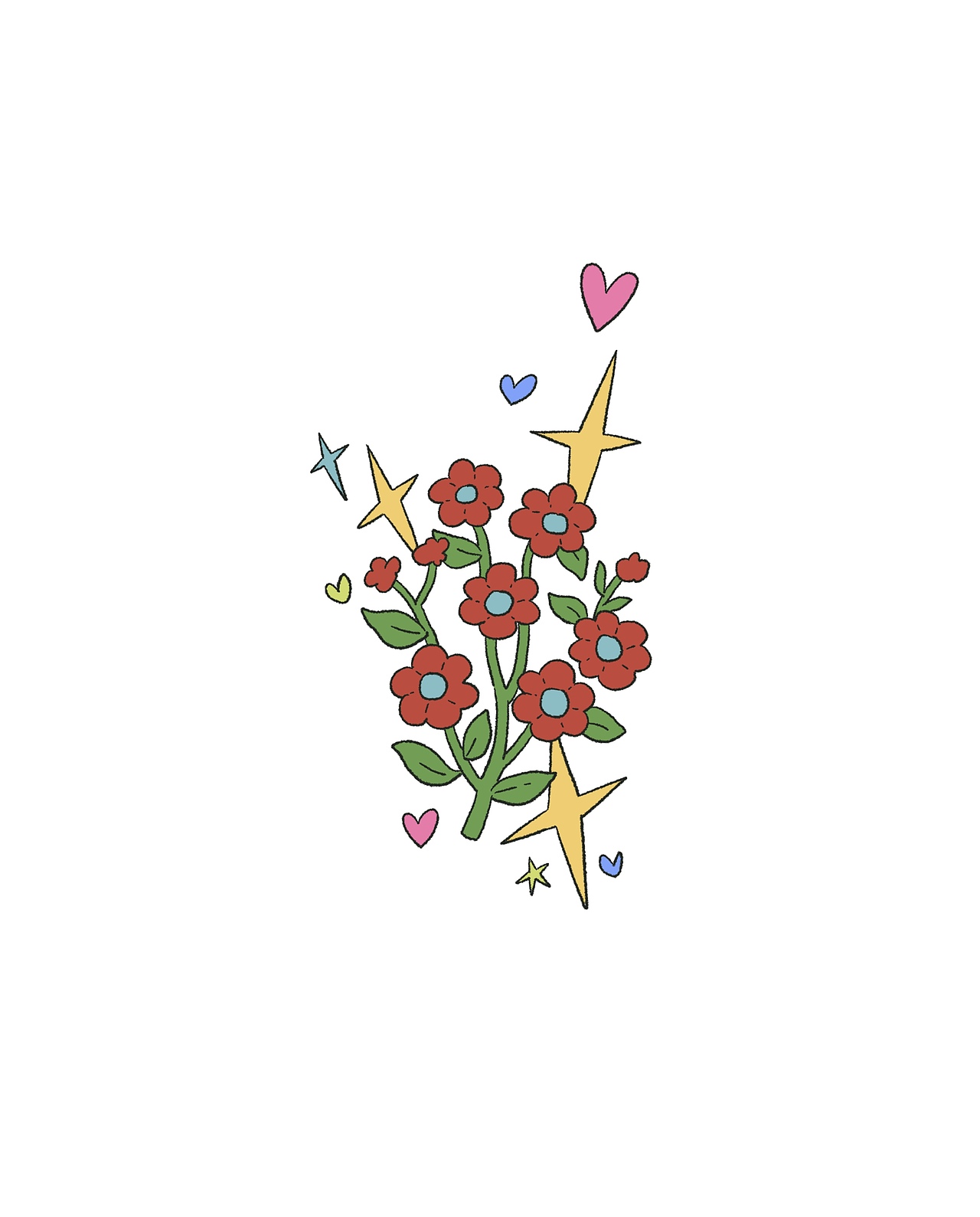 古早姐妹（图ZNDAzMzk3MTEy） - 艺术插画 - 站酷设计师Qinkywoo原创素材 - 站酷ZCOOL