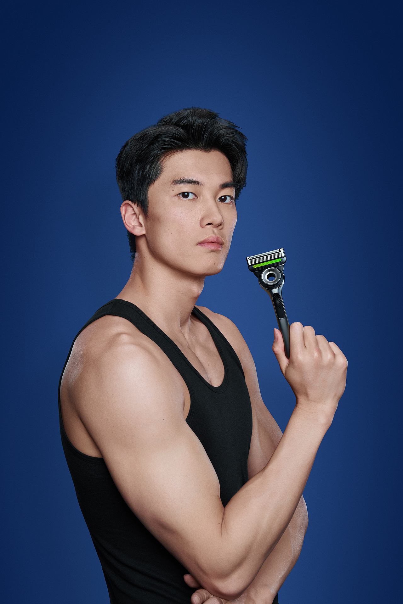 人像产品修图-吉列 汪顺代言平面广告（图ZNDAzMzk5MzI0） - 修图/后期 - 站酷设计师有样U_YANG原创素材 - 站酷ZCOOL