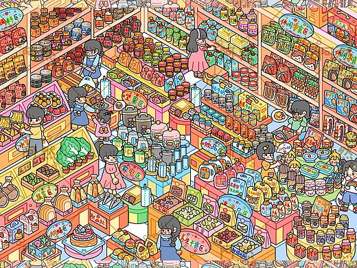 〈超市主题〉|造景贴纸