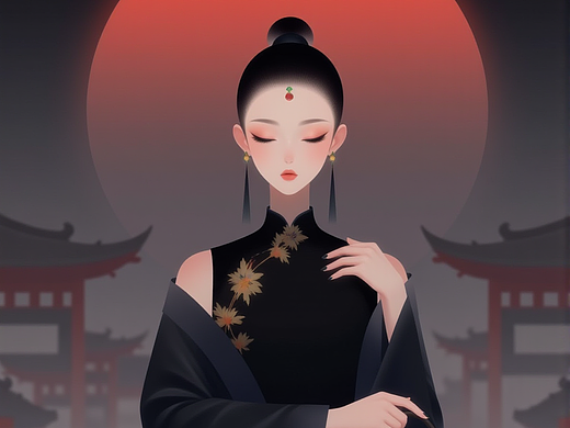 时尚东方｜奢雅叙事（个人主页-ZNzMyMzgyNDA=） - AI作品 - 站酷设计师MuMu雯原创素材 - 站酷ZCOOL