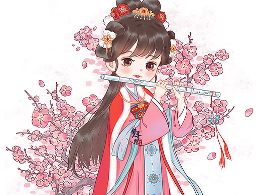 正月十五跟着春晚《贺花神》画了十二花神🌸梅花神