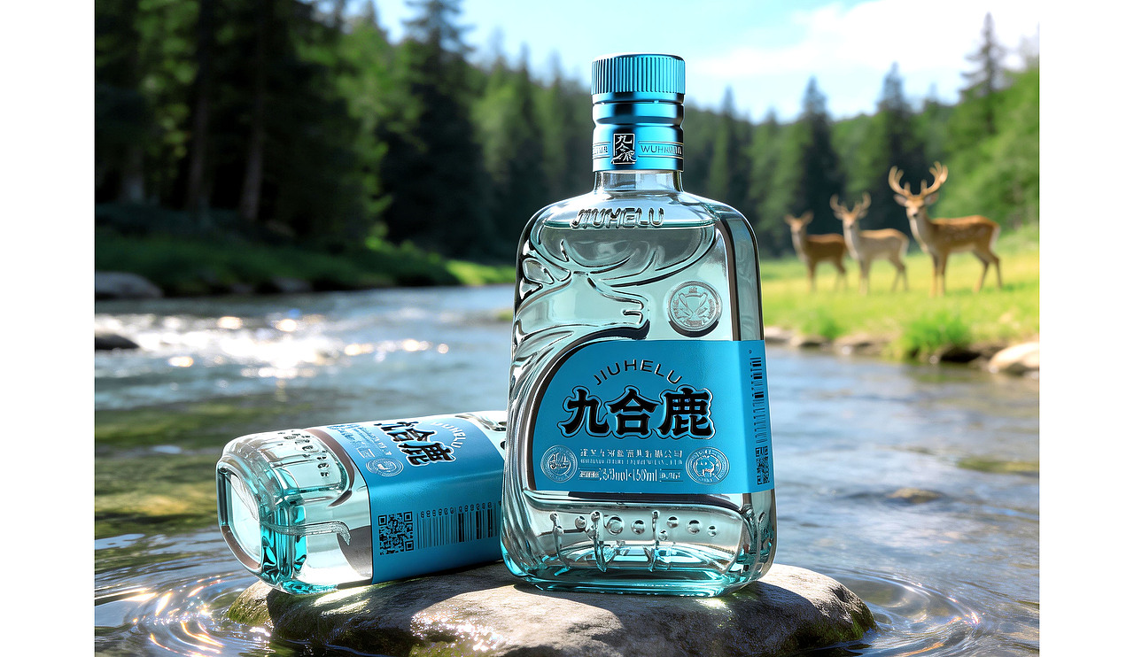 九合鹿光瓶小酒设计（图ZNDAzNDE3MDky） - 包装 - 站酷设计师布凡包装设计原创素材 - 站酷ZCOOL