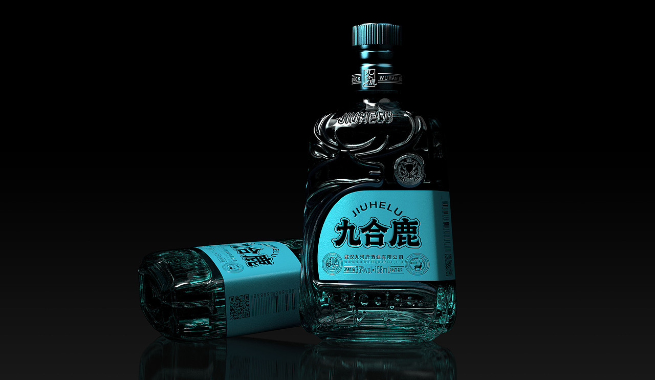 九合鹿光瓶小酒设计（图ZNDAzNDE3MDc2） - 包装 - 站酷设计师布凡包装设计原创素材 - 站酷ZCOOL