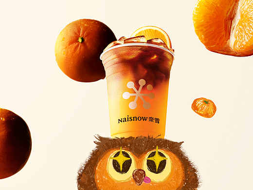 奈雪超大c大橘美式KV✖️商鼎摄影广告