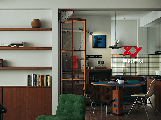 色彩實驗丨紅與藍(lán)的包豪斯碰撞（個人主頁-ZNzMyMzk5NDA=） - 家裝設(shè)計 - 站酷設(shè)計師詩詩小仙女原創(chuàng)素材 - 站酷ZCOOL