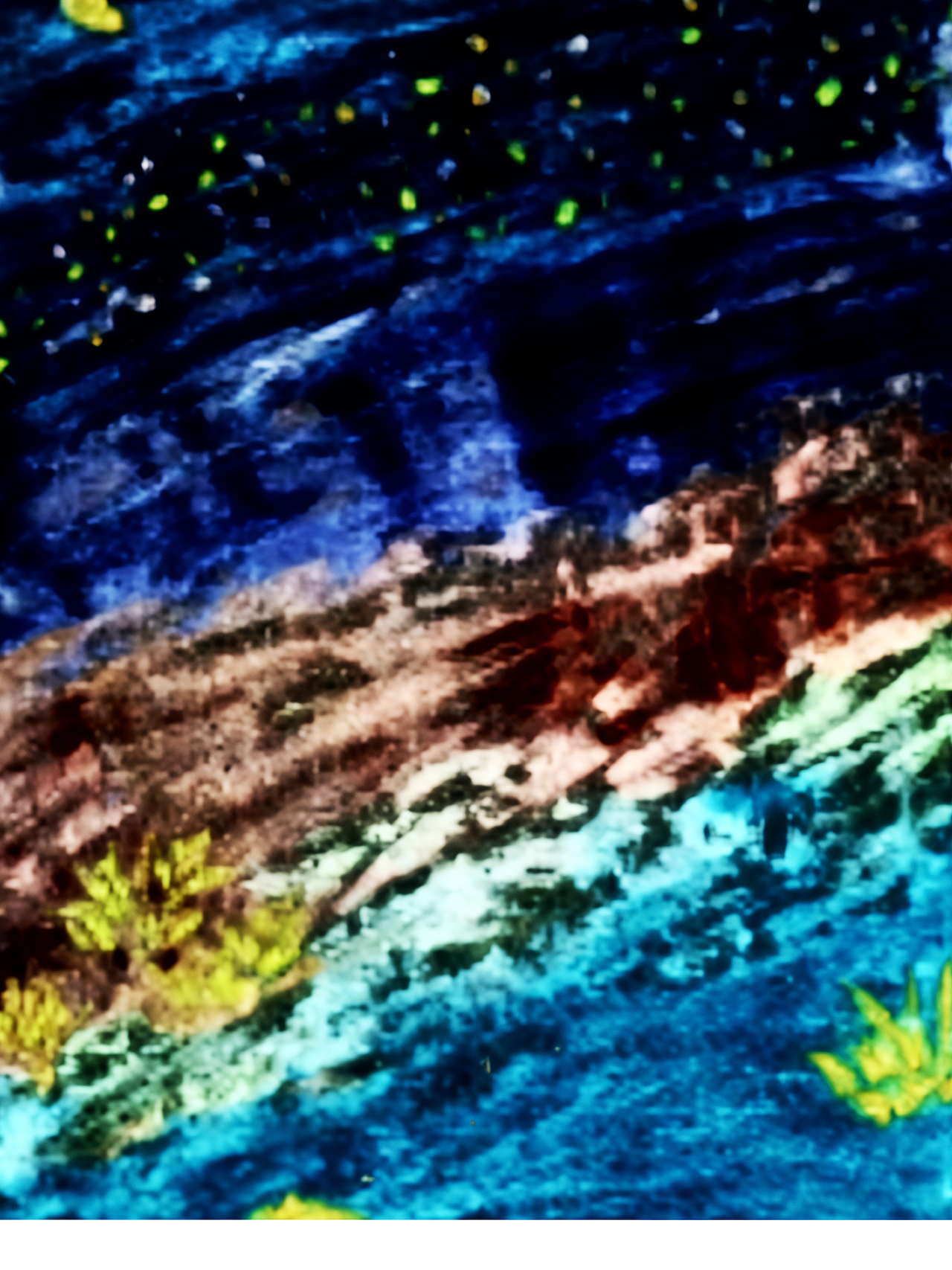 高原星空．西岭蓝鸟中西融合诗意抽象画（图ZNDAzNDI2NTQw） - 海报 - 站酷设计师西岭蓝鸟原创素材 - 站酷ZCOOL