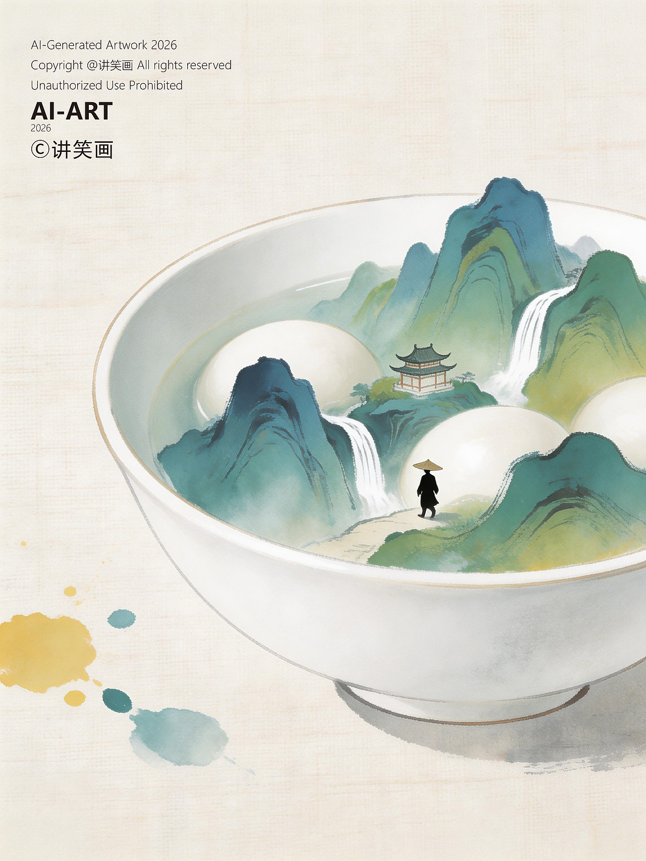 元夕见山（图ZNDAzNDI3NjYw） - 创作习作 - 站酷设计师讲笑画原创素材 - 站酷ZCOOL