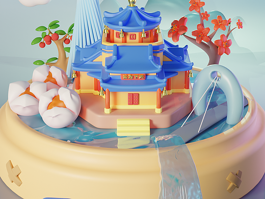 blender城市q版宣传