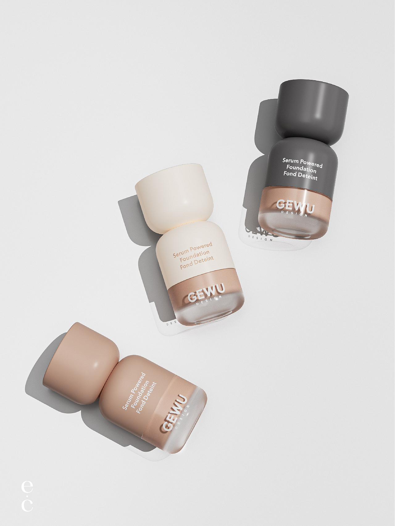 沙漏粉底液的时间美学 | 意想造物e·c（图ZNDAzNDQzNDIw） - 包装 - 站酷设计师意想造物原创素材 - 站酷ZCOOL