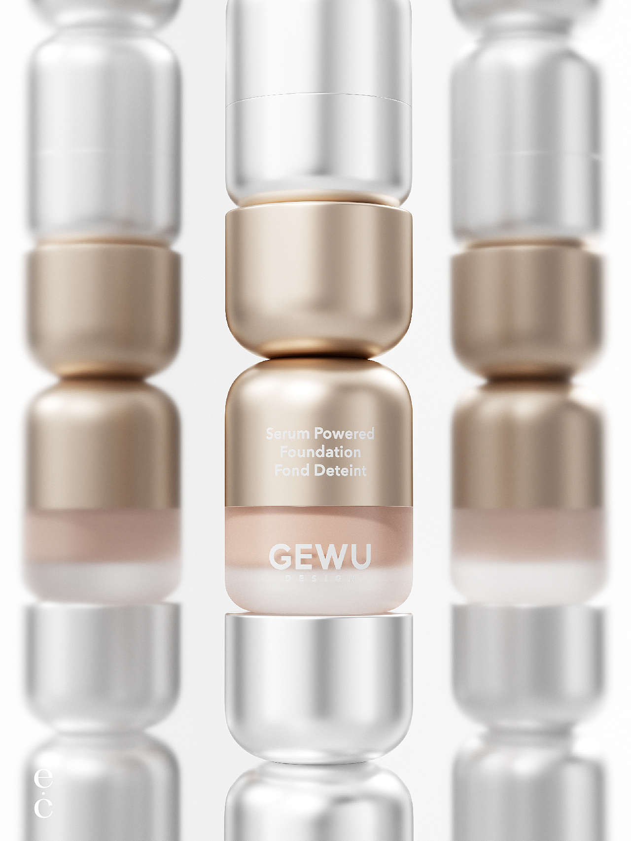 沙漏粉底液的时间美学 | 意想造物e·c（图ZNDAzNDQzNDQw） - 包装 - 站酷设计师意想造物原创素材 - 站酷ZCOOL