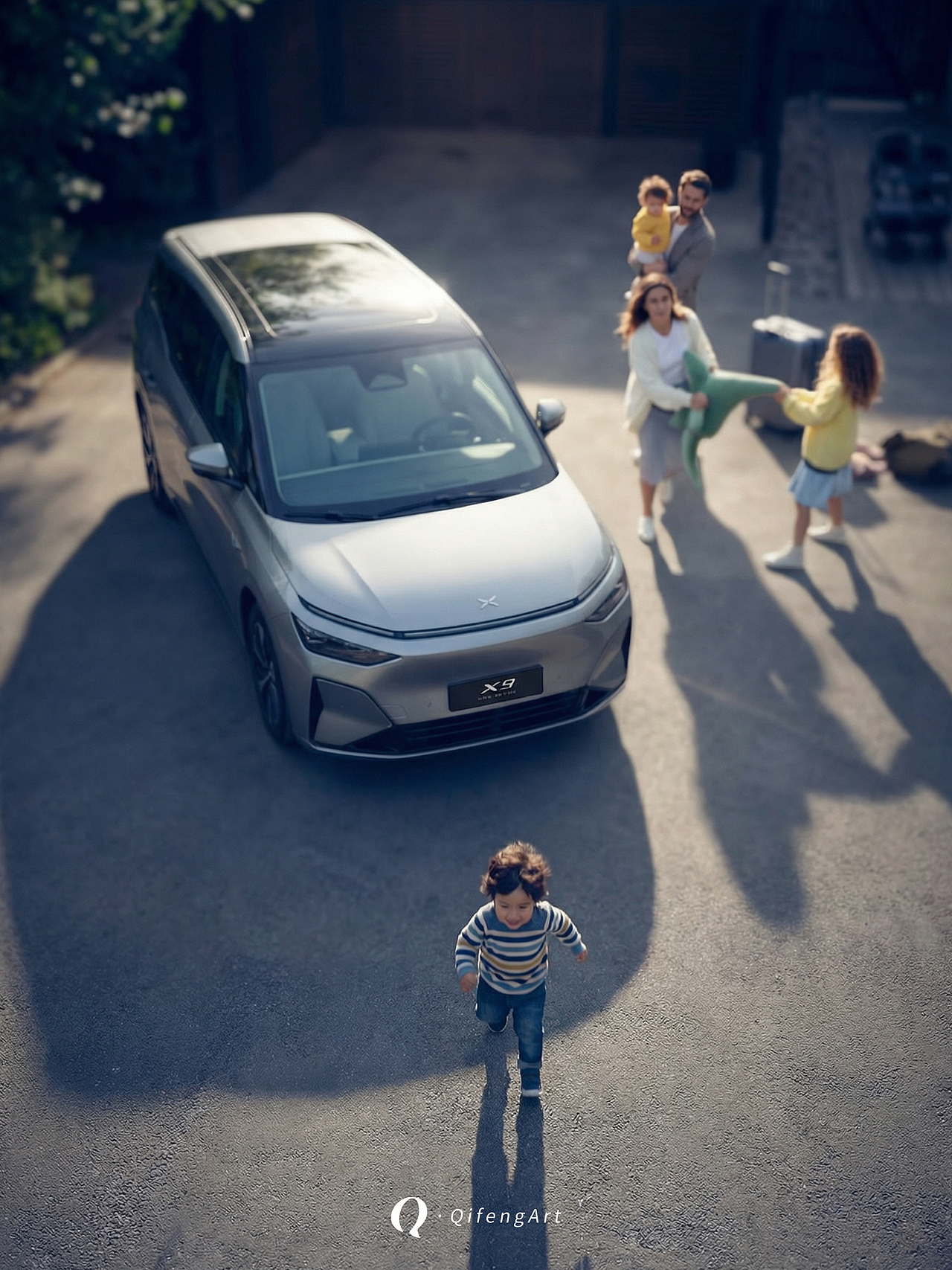 AI 做海报太香 小鹏X9全家出行氛围感拉满（图ZNDAzNDUzMjYw） - AI作品 - 站酷设计师QifengArt原创素材 - 站酷ZCOOL