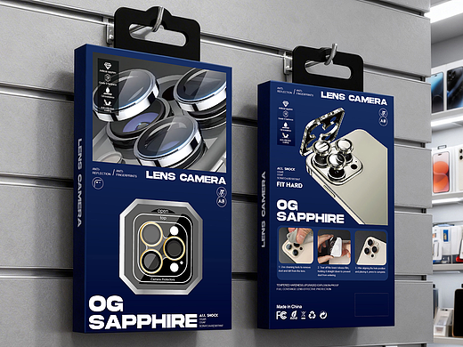 手机镜头膜包装设计 3C数码包装设计