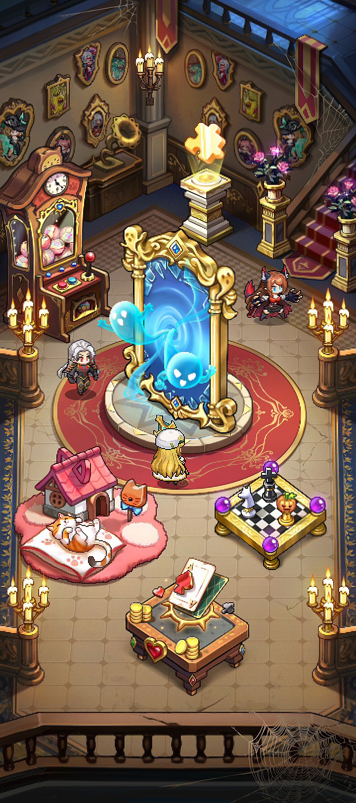 古堡探险《Pixel Saga: Squad RPG》场景（图ZNDAzNDY0NzYw） - 游戏原画 - 站酷设计师非斯特原创素材 - 站酷ZCOOL