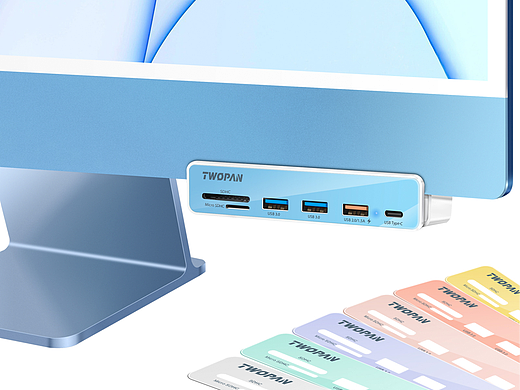 iMac USB-C Hub（个人主页-ZNzMyNDM2MTI=） - 电子产品 - 站酷设计师笨猪妮原创素材 - 站酷ZCOOL