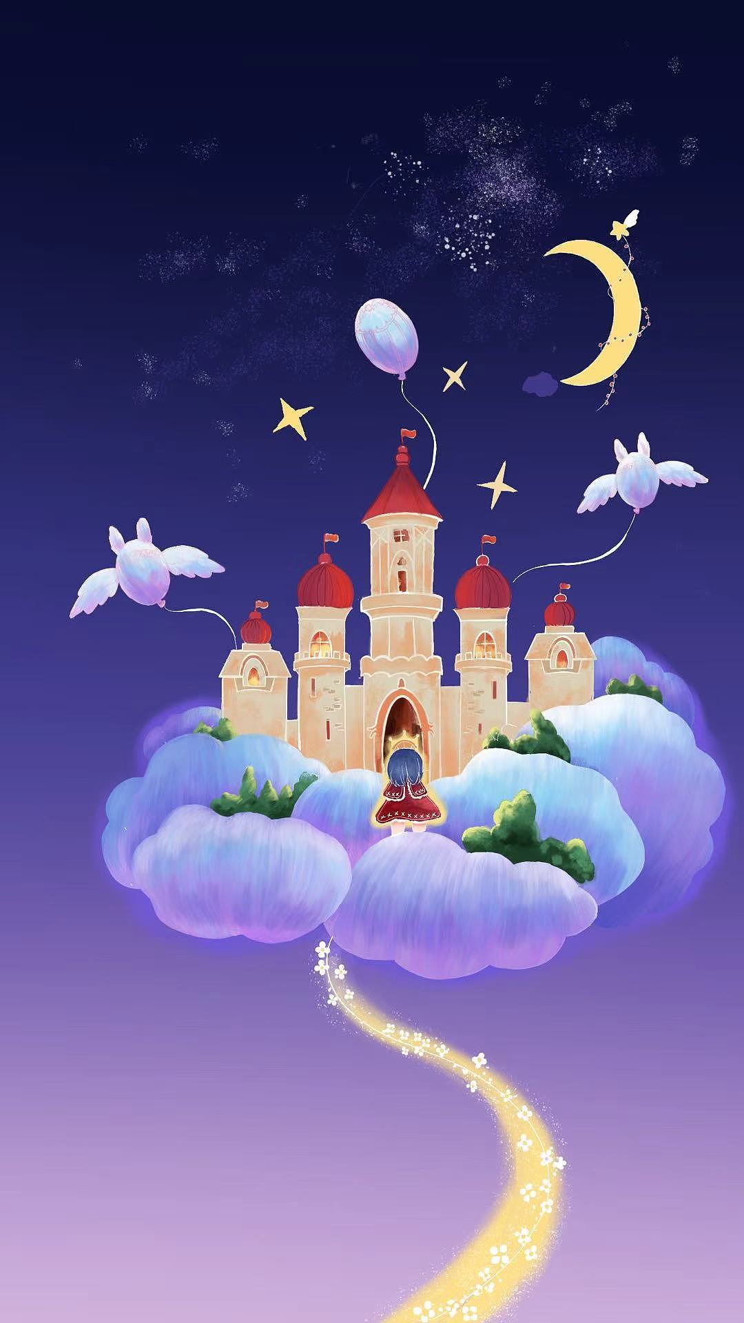 星夜赴梦（图ZNDAzNDY5MTU2） - 商业插画 - 站酷设计师子文绘原创素材 - 站酷ZCOOL