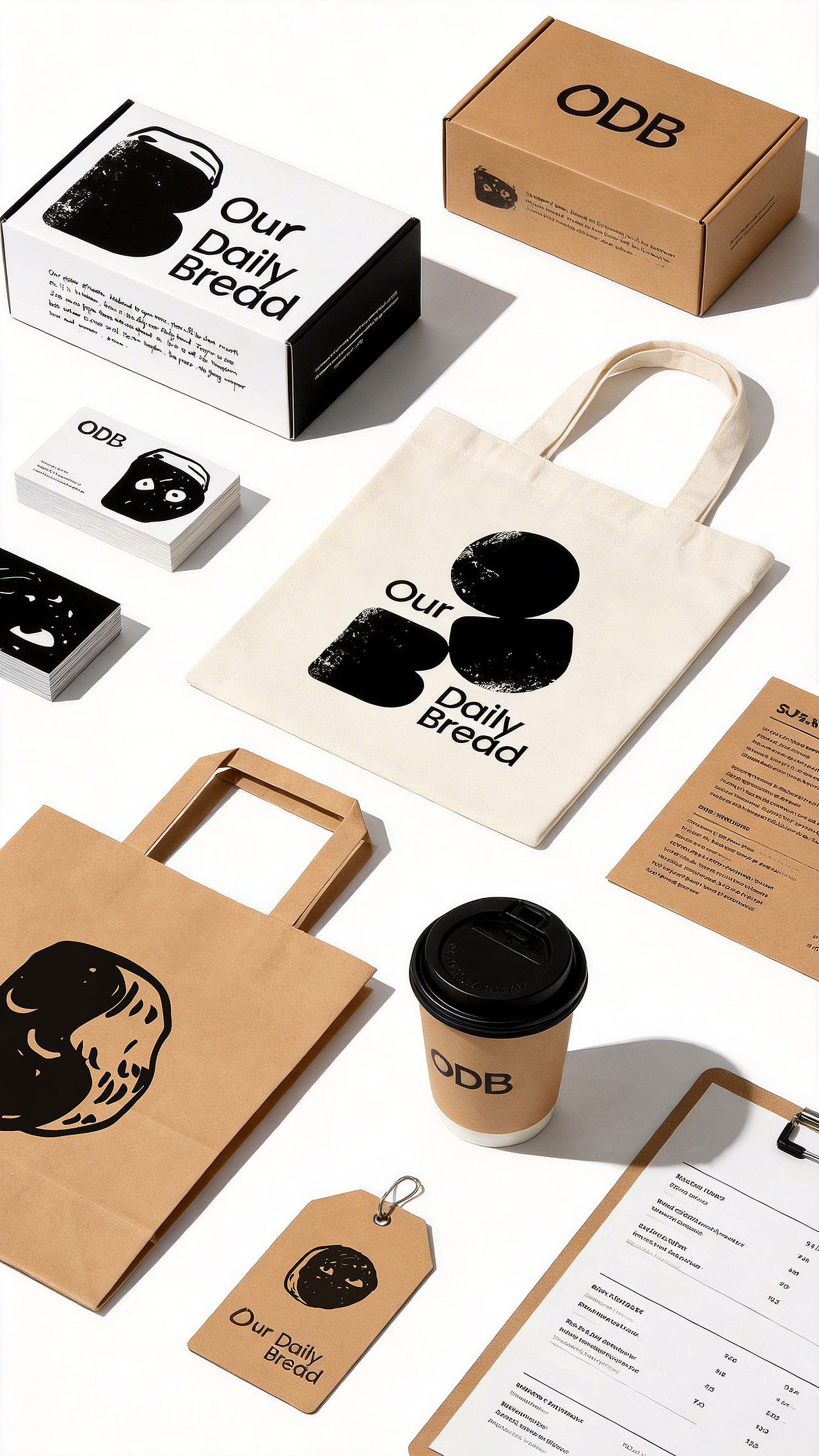 ODB（our daily bread）手作面包坊品牌形象VI设计（图ZNDAzNDcwODI0） - 品牌 - 站酷设计师橙时品牌设计原创素材 - 站酷ZCOOL