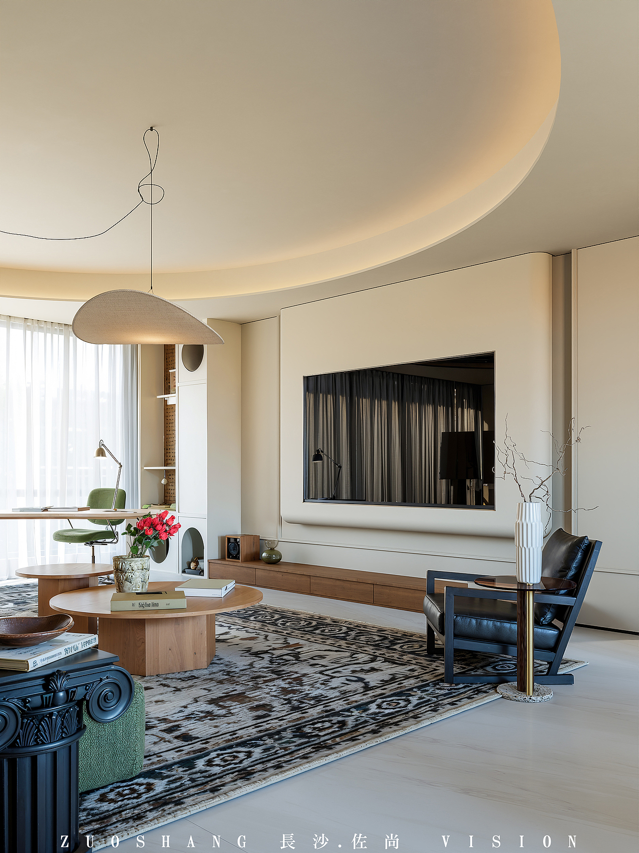 奶油侘寂 + 复古中古风-长沙佐尚视觉（图ZNDAzNDc0NzY4） - 家装设计 - 站酷设计师佐尚效果图官方原创素材 - 站酷ZCOOL