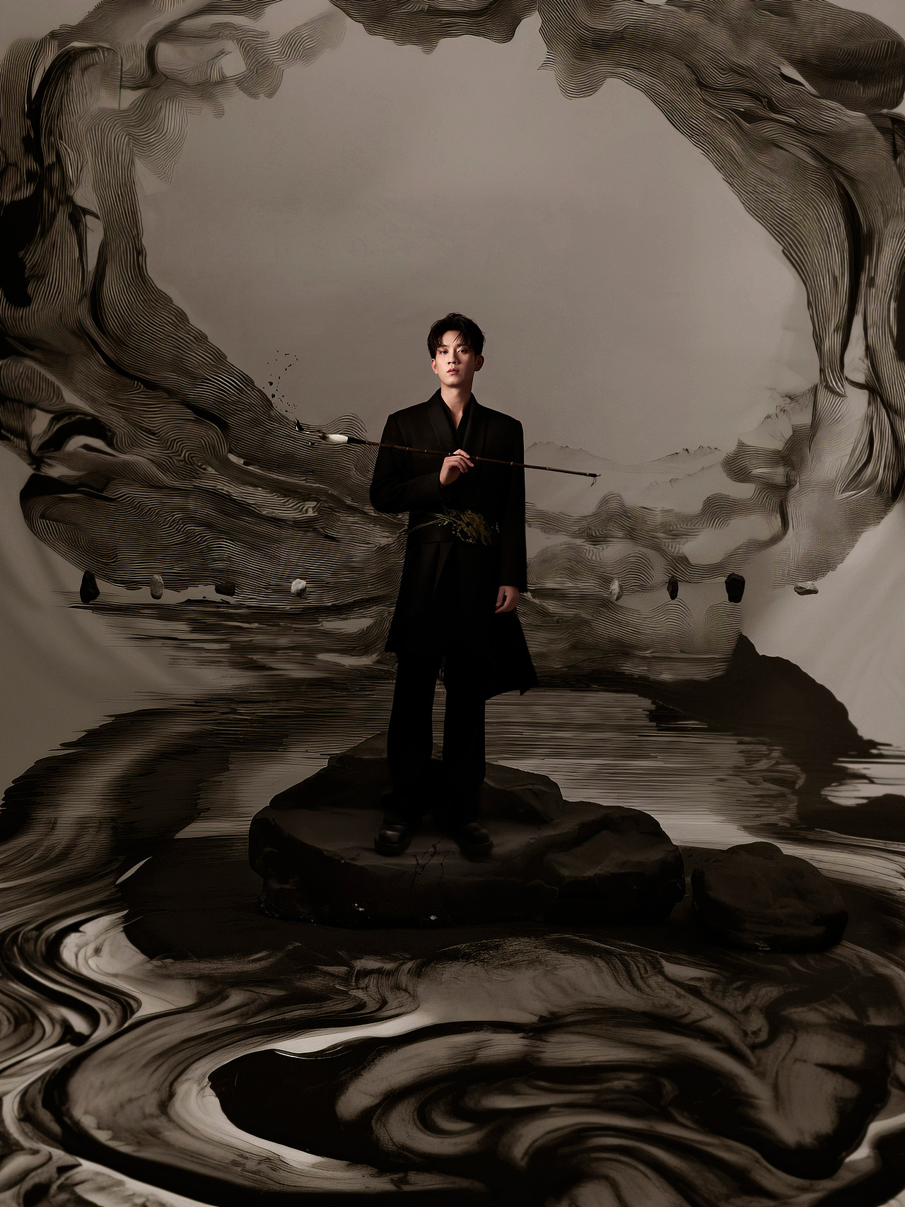 水墨主题视觉创意 & 全场景特效合成 for 王子奇（图ZNDAzNDg3Mzcy） - 修图/后期 - 站酷设计师李斯本原创素材 - 站酷ZCOOL