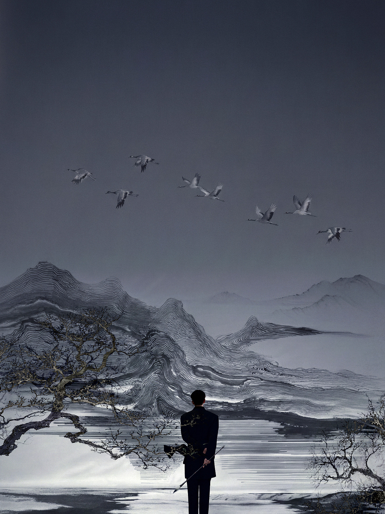 水墨主题视觉创意 & 全场景特效合成 for 王子奇（图ZNDAzNDg3Mzgw） - 修图/后期 - 站酷设计师李斯本原创素材 - 站酷ZCOOL