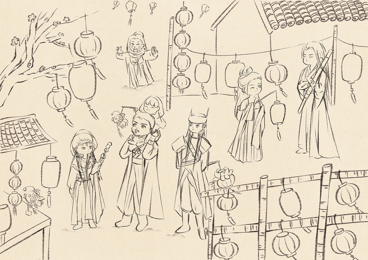 当镖人变成画里小可爱（图ZNDAzNDg5MjA4） - 绘本 - 站酷设计师小人物不简单1原创素材 - 站酷ZCOOL