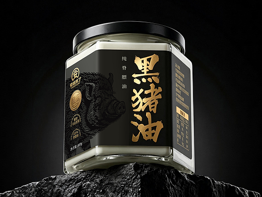 深度详解｜灵丹新作：高端乌金黑猪油包装设计