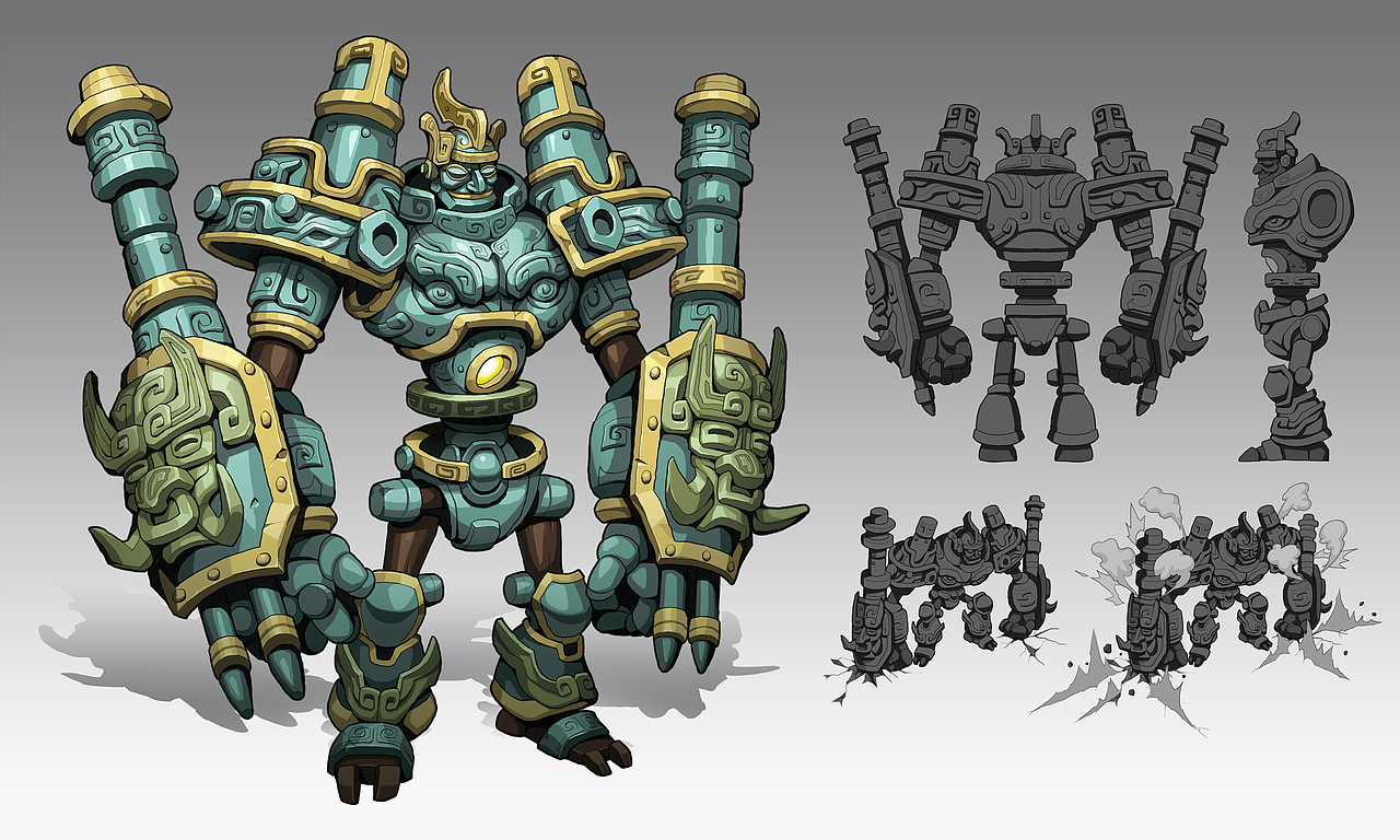 青铜巨神（图ZNDAzNTAwNDYw） - 游戏原画 - 站酷设计师yyman1980原创素材 - 站酷ZCOOL