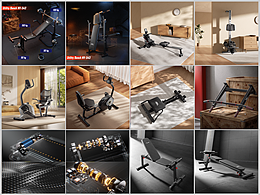 健身器材 三维渲染