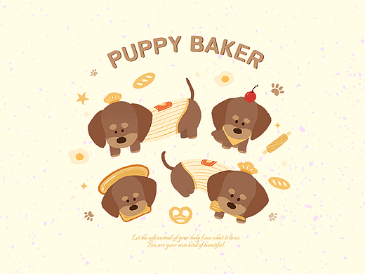 原创图案设计｜腊肠小狗｜🉑授权