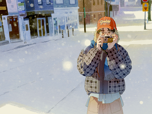 下雪的城市