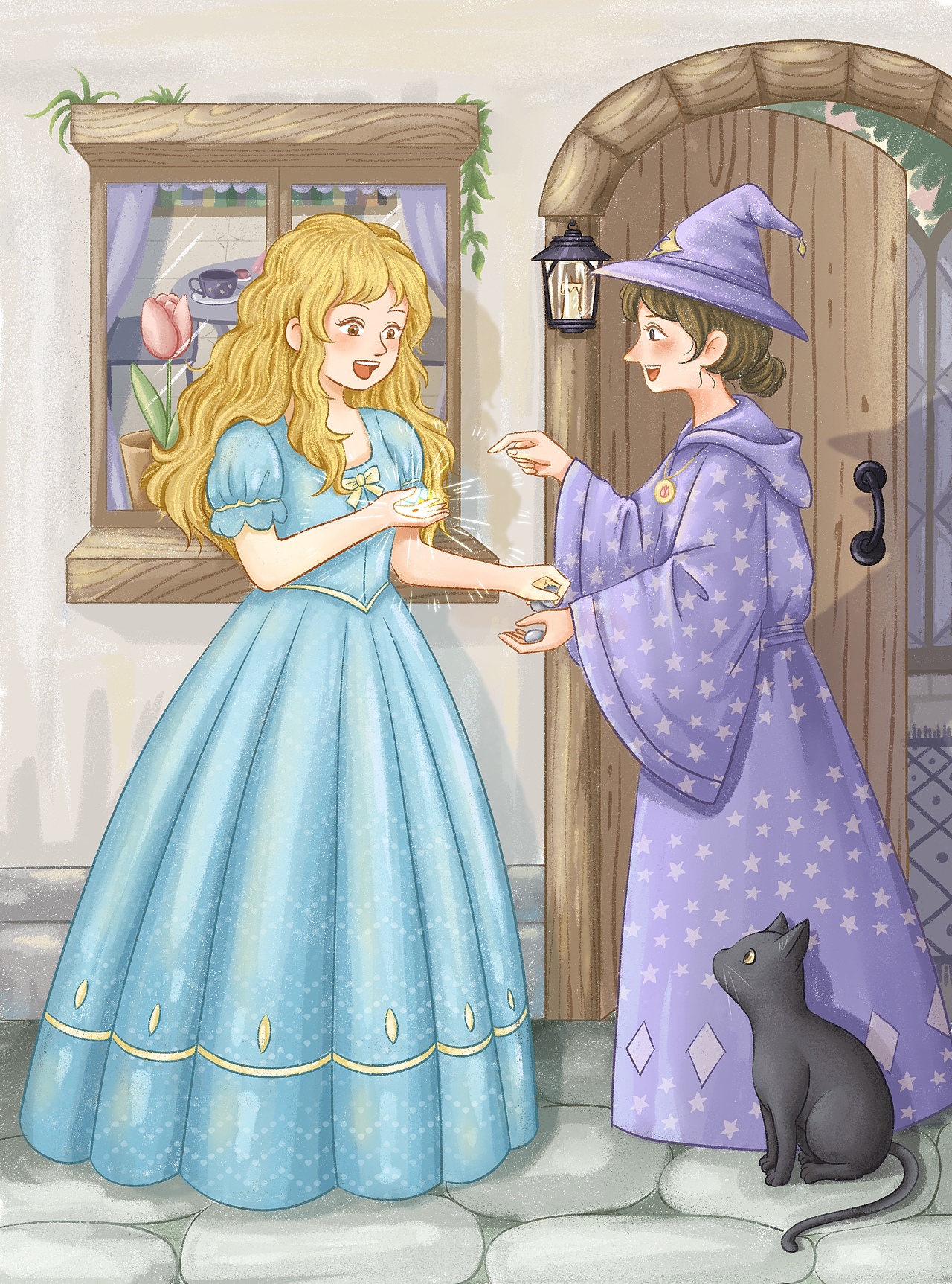 拇指姑娘-新编-1（图ZNDAzNTEzMjU2） - 儿童插画 - 站酷设计师青息原创素材 - 站酷ZCOOL