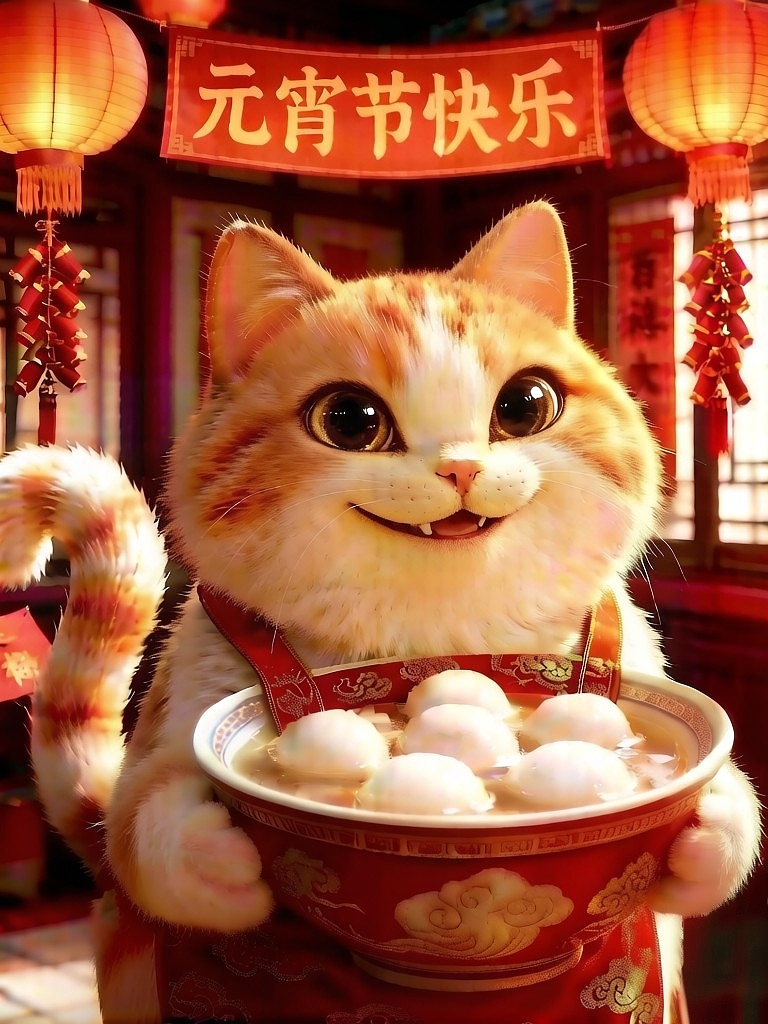 橘猫贺元宵·萌宠送团圆（图ZNDAzNTE2ODMy） - 网络表情 - 站酷设计师阿橙喵原创素材 - 站酷ZCOOL