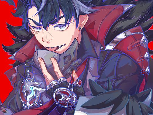 吸血鬼（个人主页-ZNzMyNDg1NzY=） - 艺术插画 - 站酷设计师呍hong原创素材 - 站酷ZCOOL