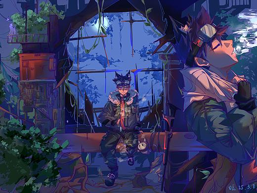 「探索」其三（个人主页-ZNzMyNDg1OTY=） - 艺术插画 - 站酷设计师呍hong原创素材 - 站酷ZCOOL