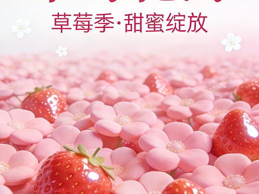 草莓海报
