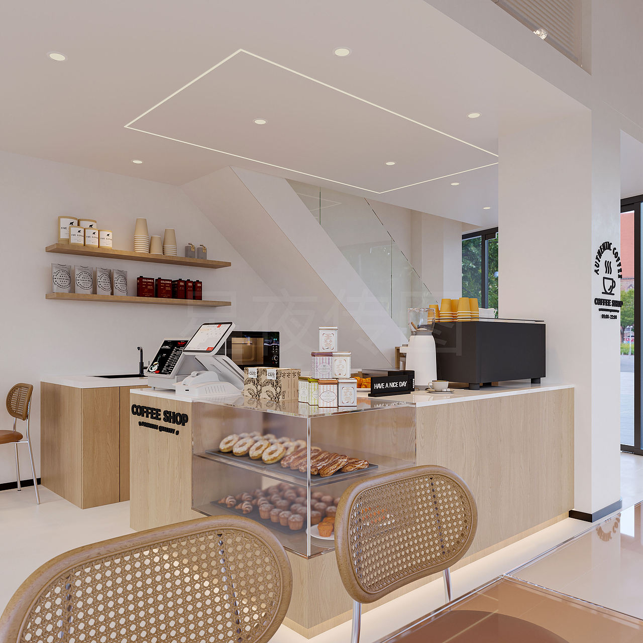 工装-咖啡店（图ZNDAzNTMyNzM2） - 商业空间设计 - 站酷设计师佟玥玥原创素材 - 站酷ZCOOL