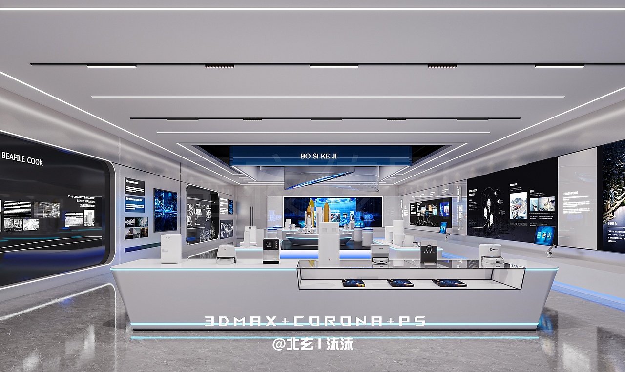 科技展厅 | 探索未来之境（图ZNDAzNTMzMTQ0） - 商业空间设计 - 站酷设计师楚思沫原创素材 - 站酷ZCOOL