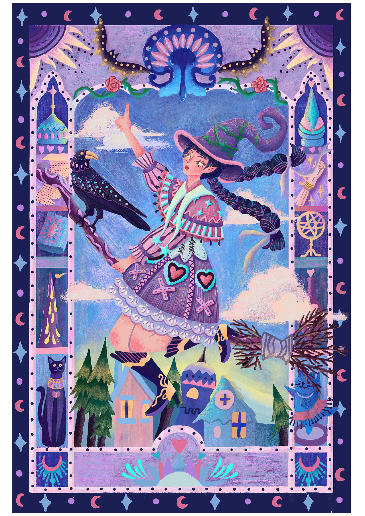 飞天巫女（图ZNDAzNTQ3Nzc2） - 商业插画 - 站酷设计师Z723039660原创素材 - 站酷ZCOOL