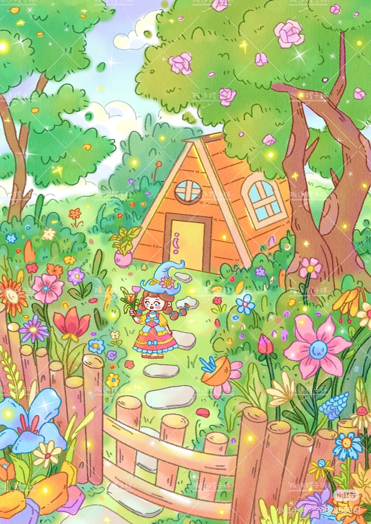 春日浪漫（图ZNDAzNTUxMzg0） - 创作习作 - 站酷设计师叛逆橙子球原创素材 - 站酷ZCOOL