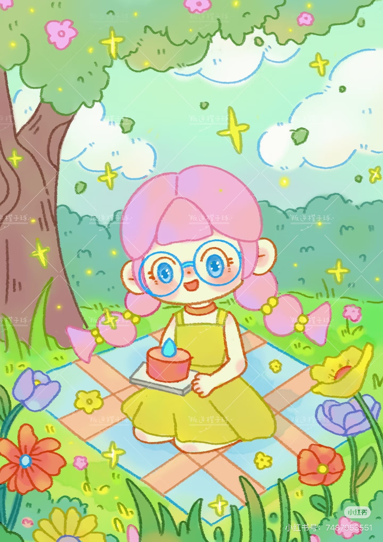 春日浪漫（图ZNDAzNTUxMzg4） - 创作习作 - 站酷设计师叛逆橙子球原创素材 - 站酷ZCOOL