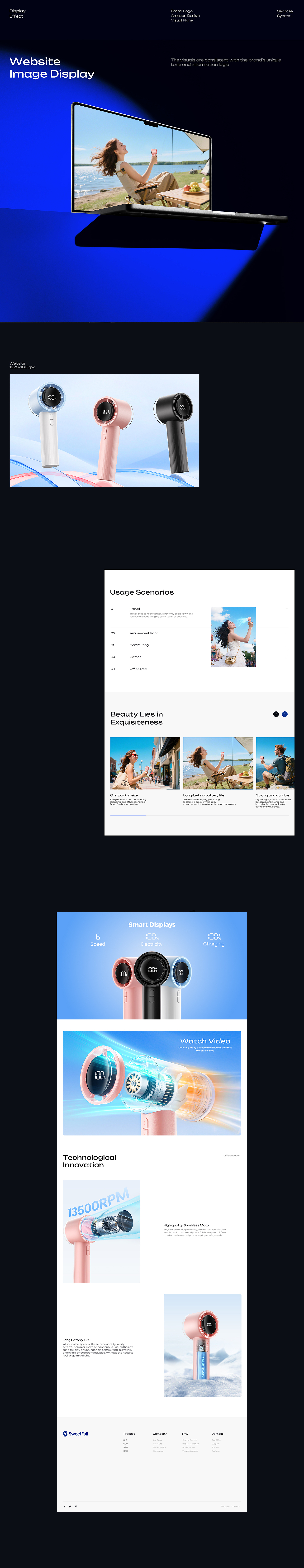 Amazon高速无叶风扇丨海外AI视觉设计全案（图ZNDAzNTYwNTE2） - 电商 - 站酷设计师阿岳设计工作室原创素材 - 站酷ZCOOL
