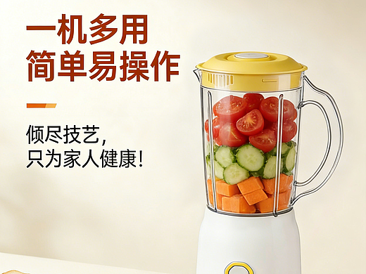 电商页面&视频——榨汁搅拌机