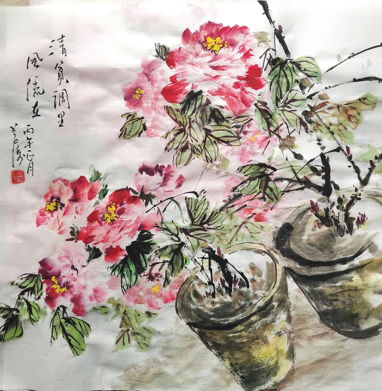 牡丹（图ZNDAzNTcwOTE2） - 绘画 - 站酷设计师野墨轩原创素材 - 站酷ZCOOL