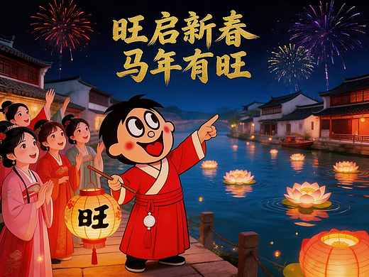 旺旺 IP 沉浸式演绎传统年俗
